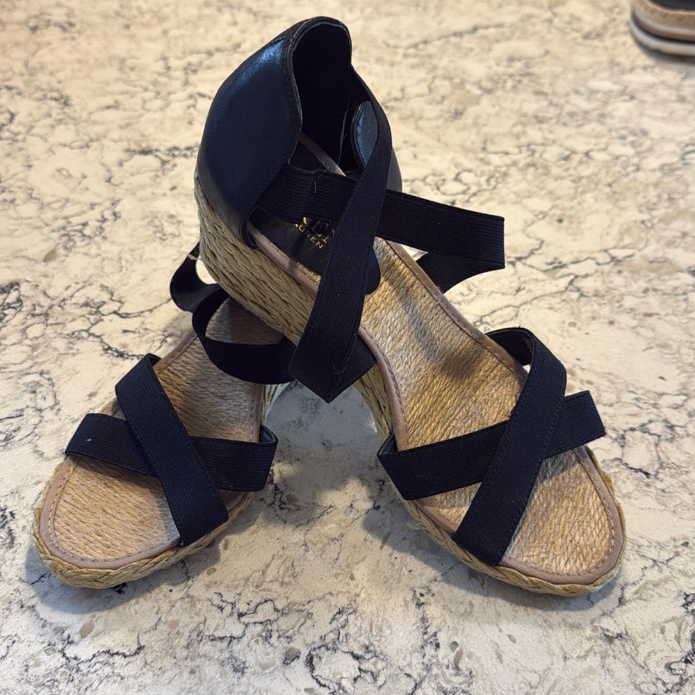 Ralph Lauren rope wedges